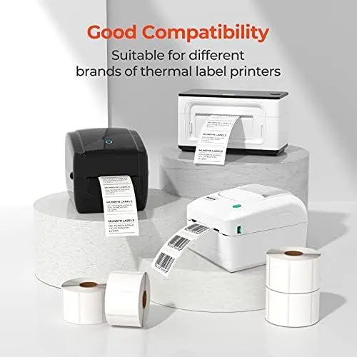 MUNBYN 2" x 1" Rectangle Thermal Labels for Barcode and Product Labels