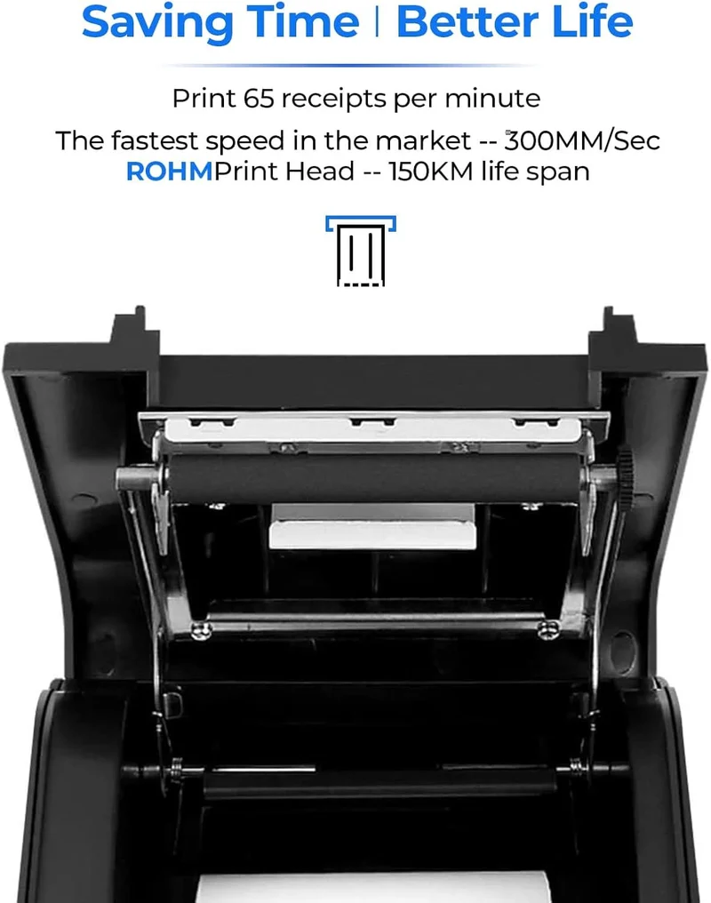 MUNBYN P068 80mm Thermal Receipt Printer for Retail POS