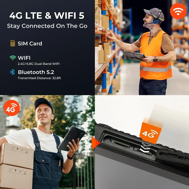 MUNBYN IRT01P Rugged Tablet for Field and Warehouse Work