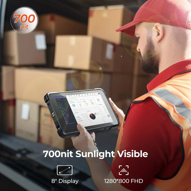 MUNBYN IRT01P Rugged Tablet for Field and Warehouse Work