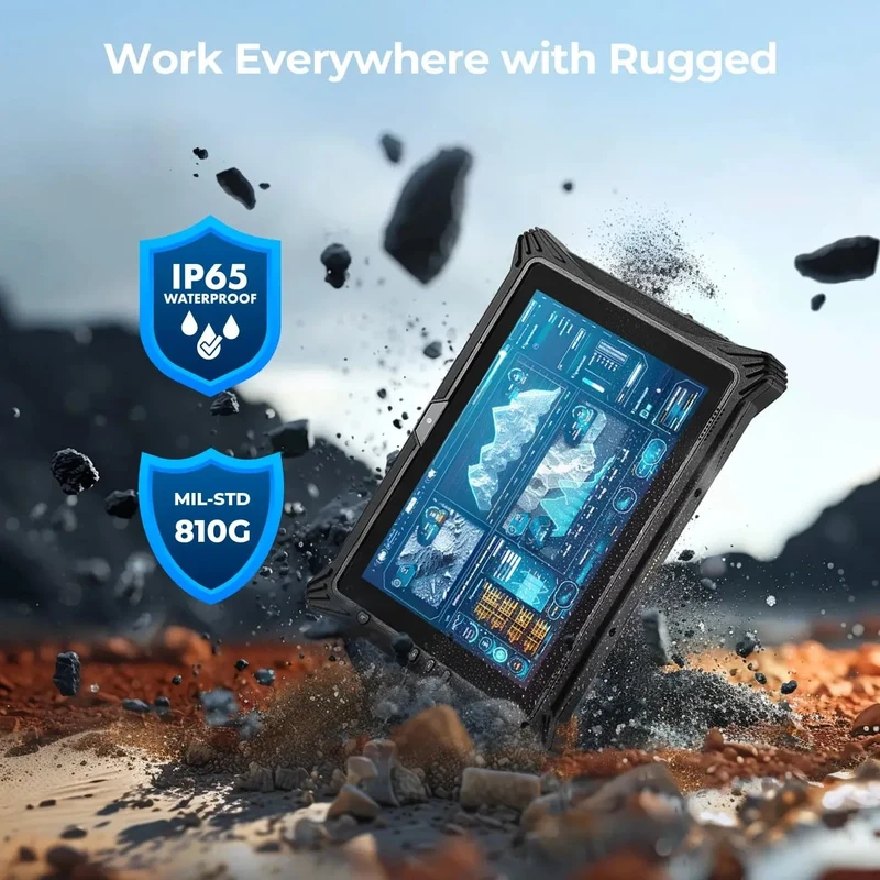 MUNBYN IRT10 Rugged Tablet for Field and Warehouse Work