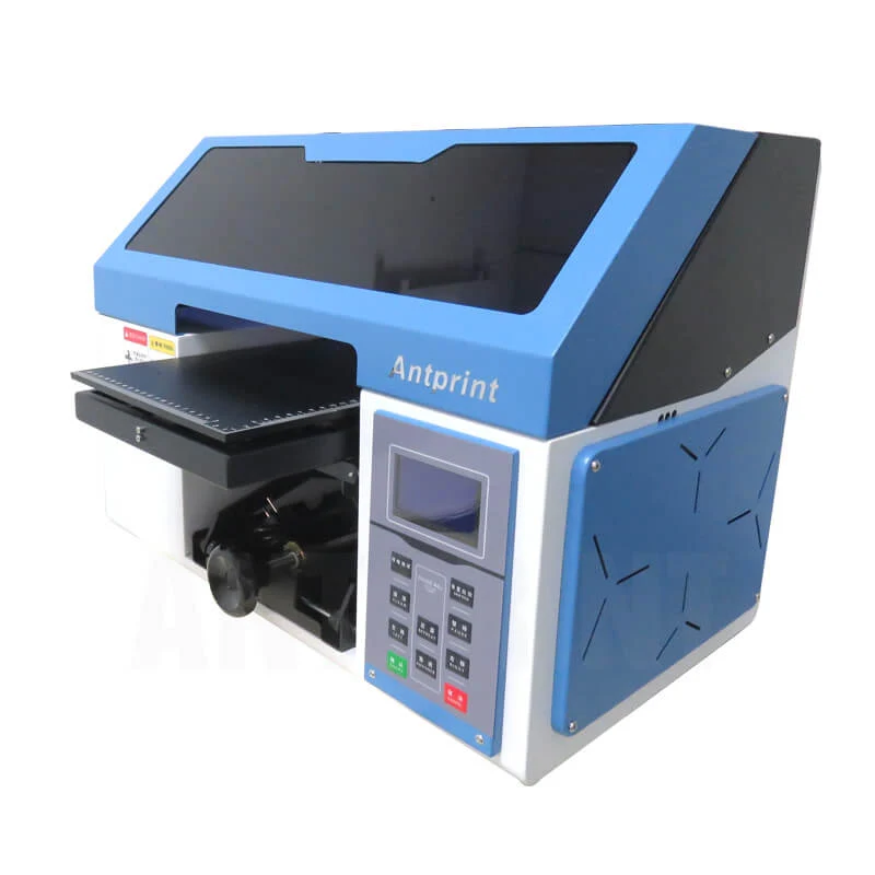 Nouveau A4 petite imprimante uv prix impression uv sur bois avec epson dx10