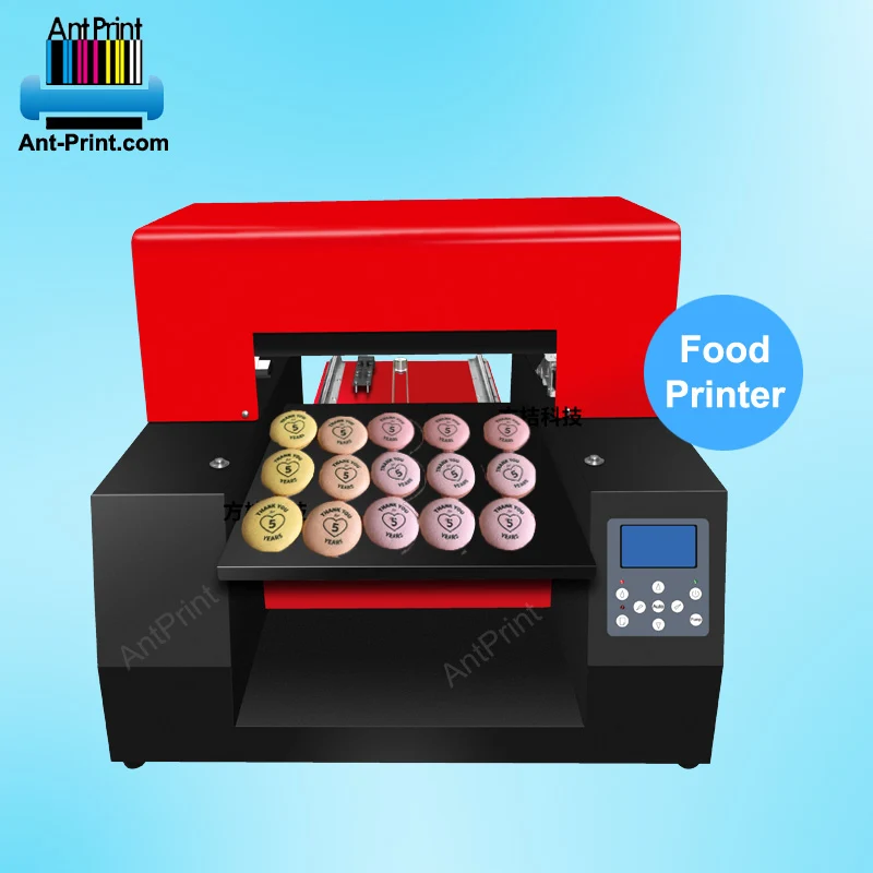 Imprimante alimentaire comestible, version économique, pour macarons, gâteaux, chocolat, bonbons, machine d'impression