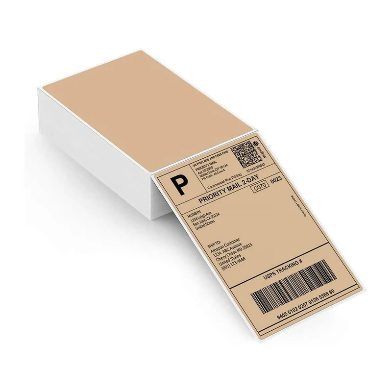 MUNBYN 4x6 Fan-Fold Direct Thermal Shipping Labels for Ecommerce Orders
