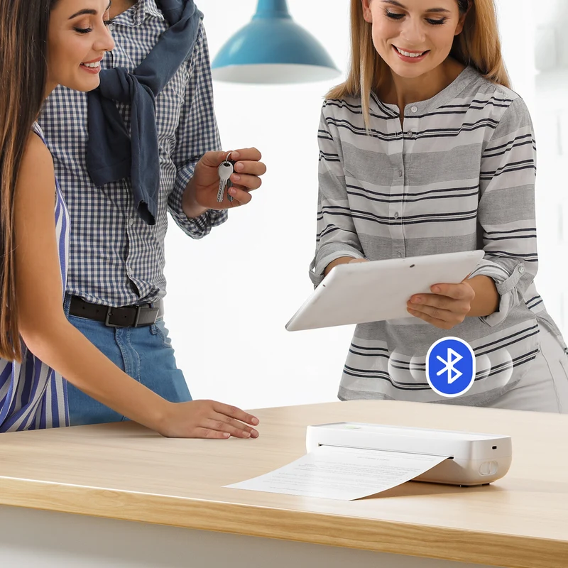 MUNBYN ITP04 Inkless Portable A4 Printer for Travel and Documents