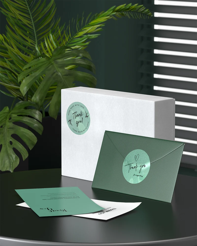 MUNBYN 2" Glitter Thermal Labels for Branding Stickers
