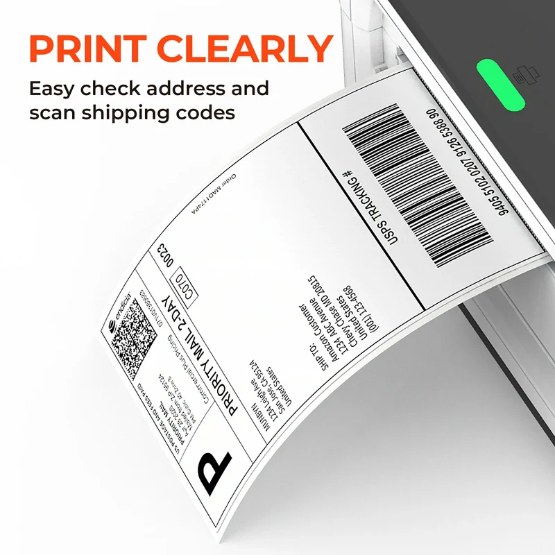 MUNBYN 4x6 Fan-Fold Direct Thermal Shipping Labels for Ecommerce Orders