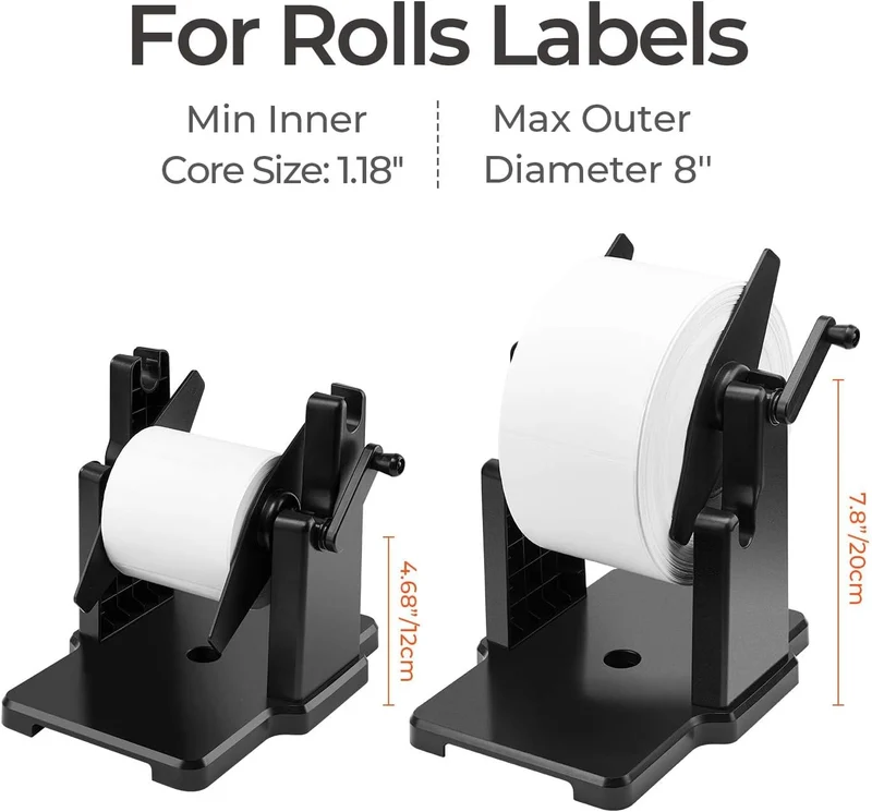MUNBYN ILH01 Roll and Fan-Fold Label Holder for Shipping Labels