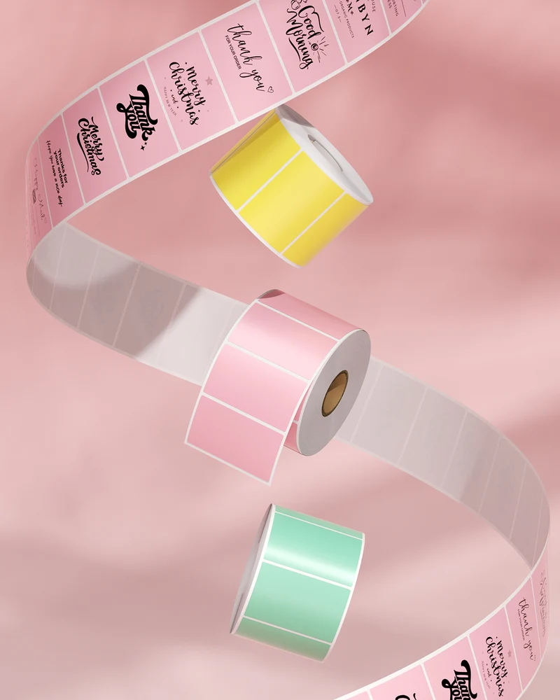 MUNBYN 2.25" x 1.25" Rectangle Thermal Labels for Barcode and Address Labels