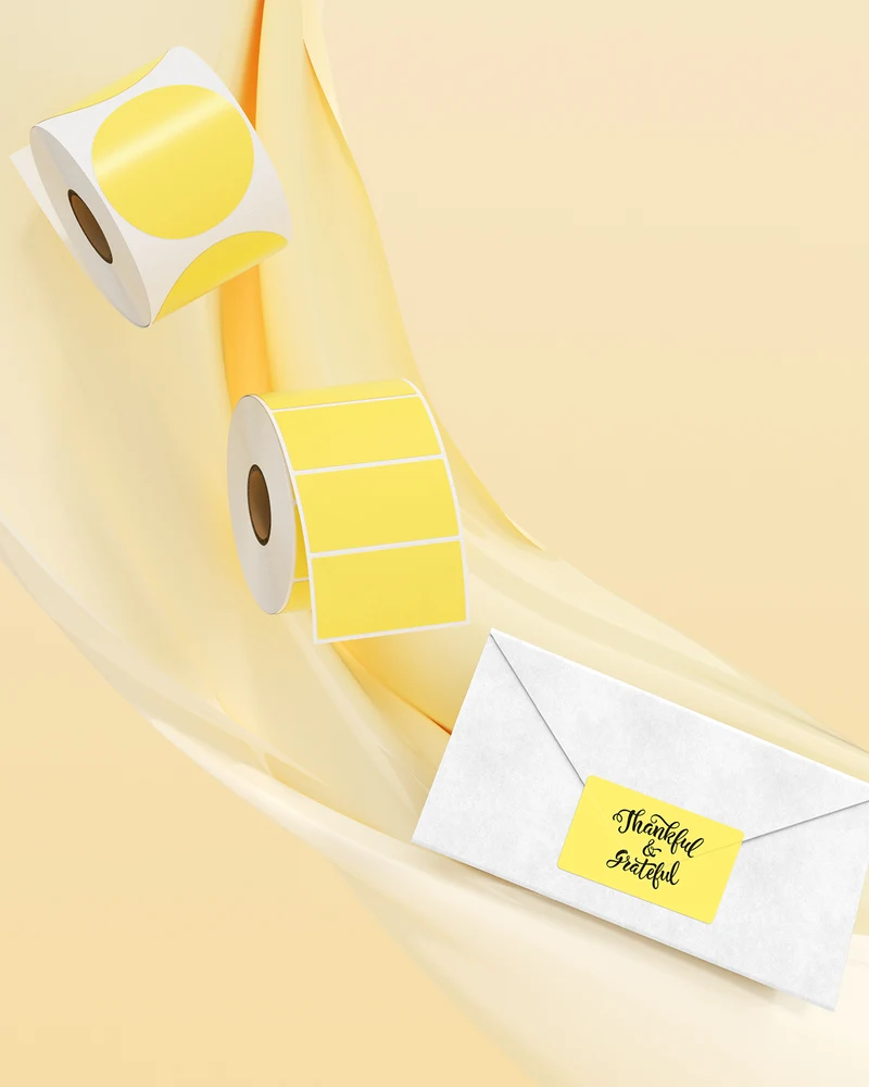 MUNBYN 2.25" x 1.25" Rectangle Thermal Labels for Barcode and Address Labels