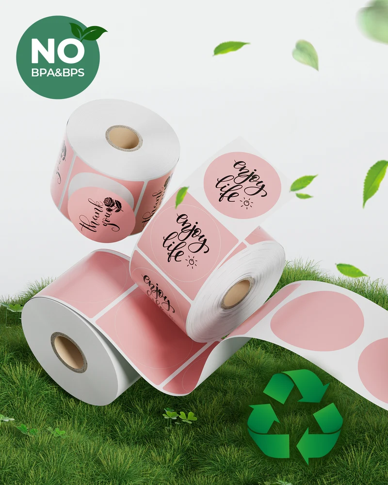 MUNBYN 2" Circle Direct Thermal Labels for Product, Logo and Multi-Purpose Stickers