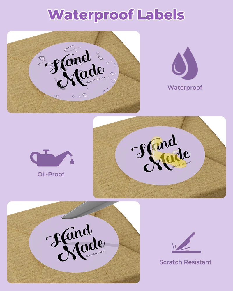MUNBYN 2" Circle Direct Thermal Labels for Product, Logo and Multi-Purpose Stickers