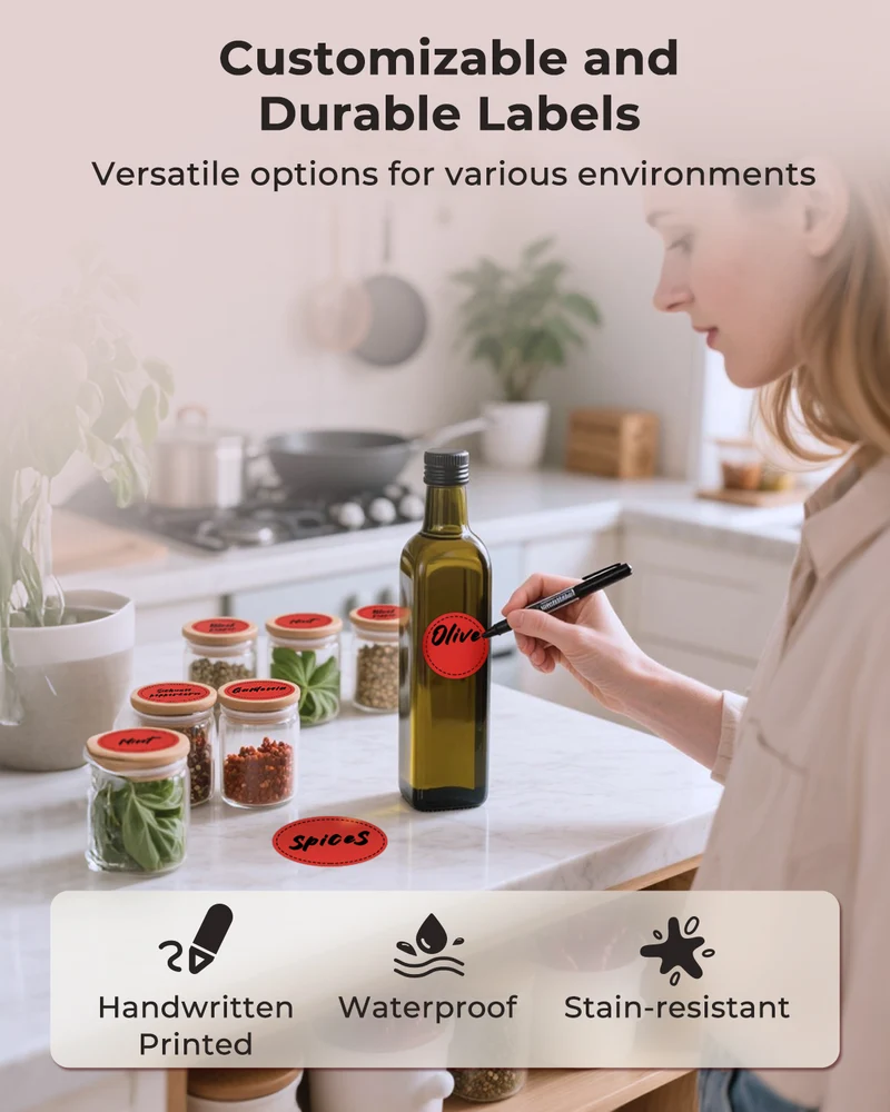 MUNBYN 2" Circle Direct Thermal Labels for Product, Logo and Multi-Purpose Stickers