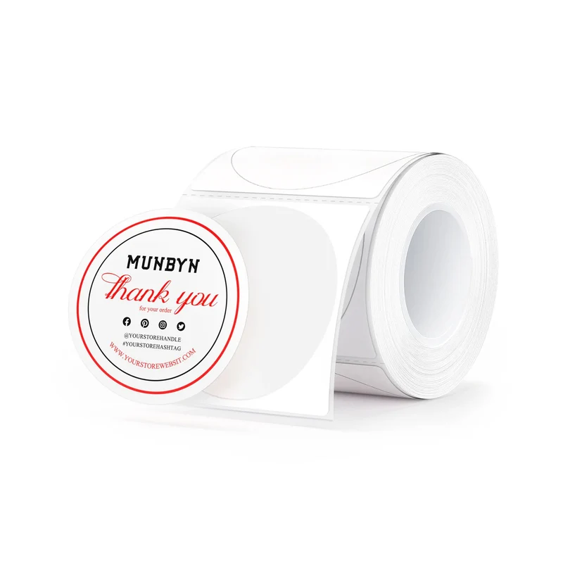 MUNBYN Kerze Produkt Etiketten-Kit für Individuelle Verpackung