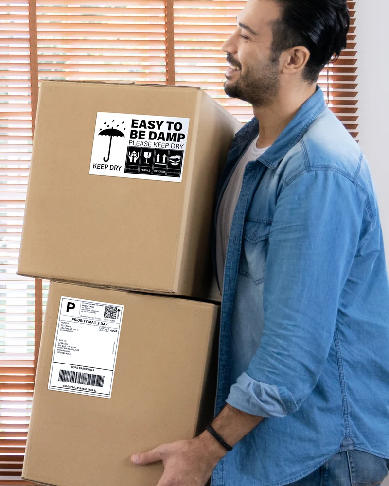 MUNBYN Beauty Verpackung Etiketten Set für Individuelle Verpackung