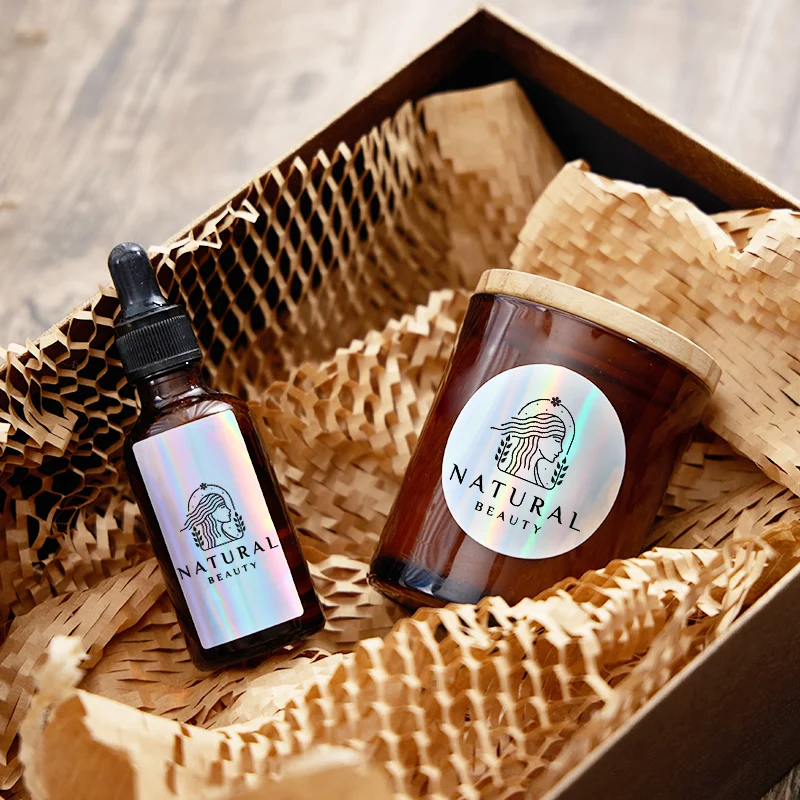 MUNBYN 2" holografische Thermoetiketten für Produktverpackung