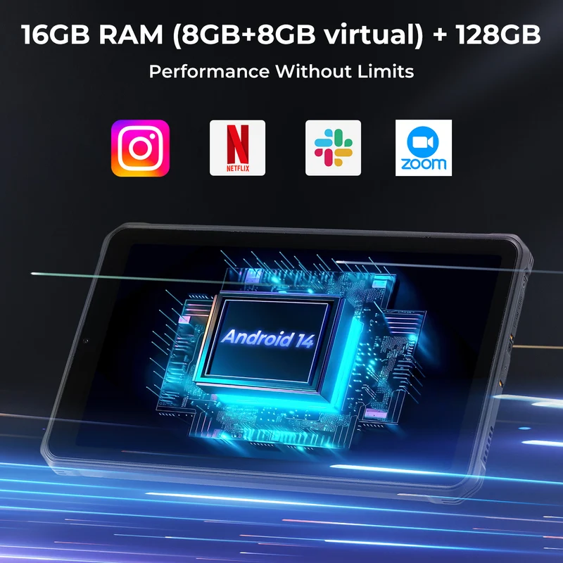 MUNBYN ILT03 robustes Android Tablet für Outdoor-Einsätze