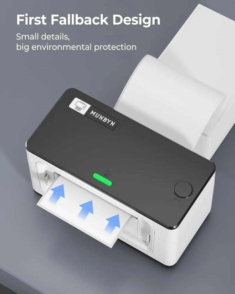 MUNBYN RW941AP AirPrint Thermodrucker für vielseitige Etiketten