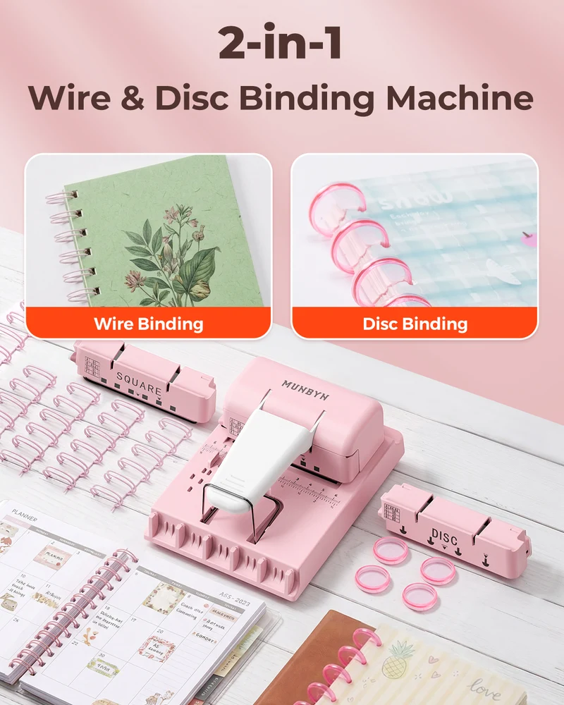 MUNBYN FB001 Multi-Bindemaschine für Büro und DIY-Dokumente