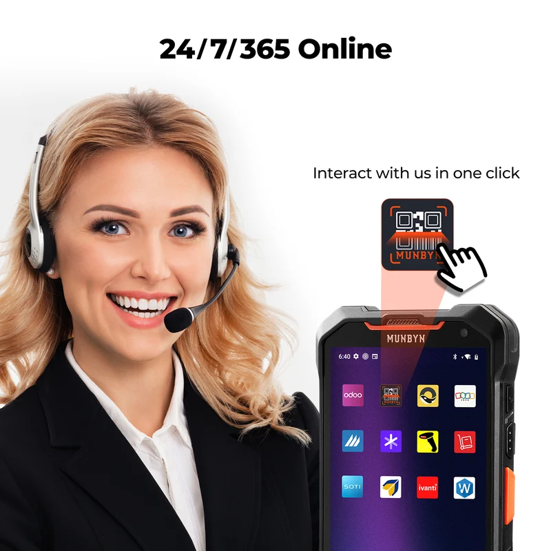 MUNBYN AS01P Android Barcode Scanner für Lagerinventur