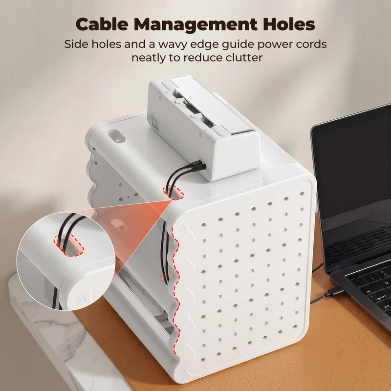 MUNBYN ILH03 5-in-1 Etikettenhalter und Schreibtisch-Organizer