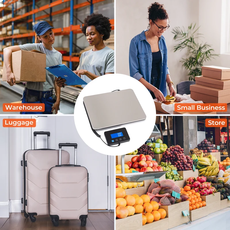 MUNBYN IPS03 200kg digitale Paketwaage für schwere Pakete