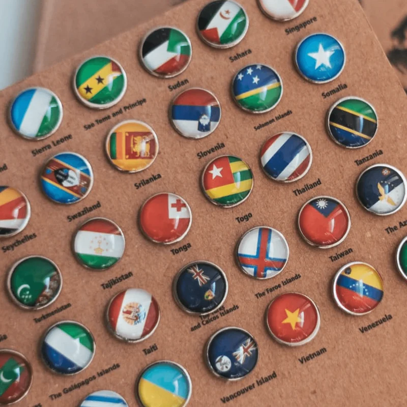 288 FlaggenPins für Deine Weltkarte