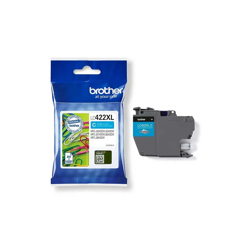 Encre Brother LC422XLC cartouche d'origine - Cyan - LC422XLC