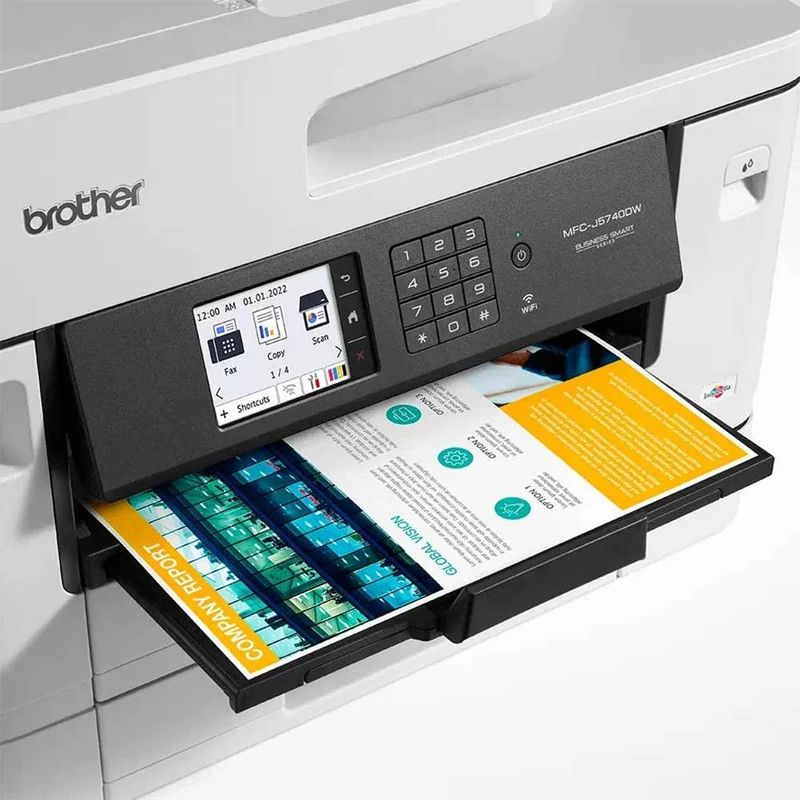 Brother - Imprimante multifonction 4-en-1 Jet d'encre | Couleur | Wi-Fi | A3 - MFC-J5740 DW