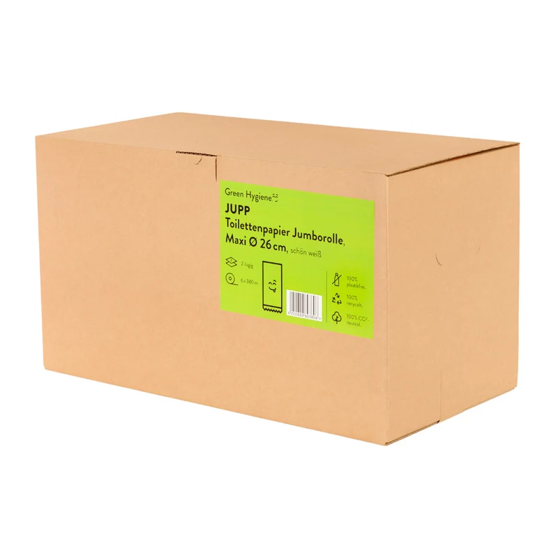 Jumbo-Toilettenpapier, 2-lagig, 380,0m, Recycling. 1 VE = 6 Rollen