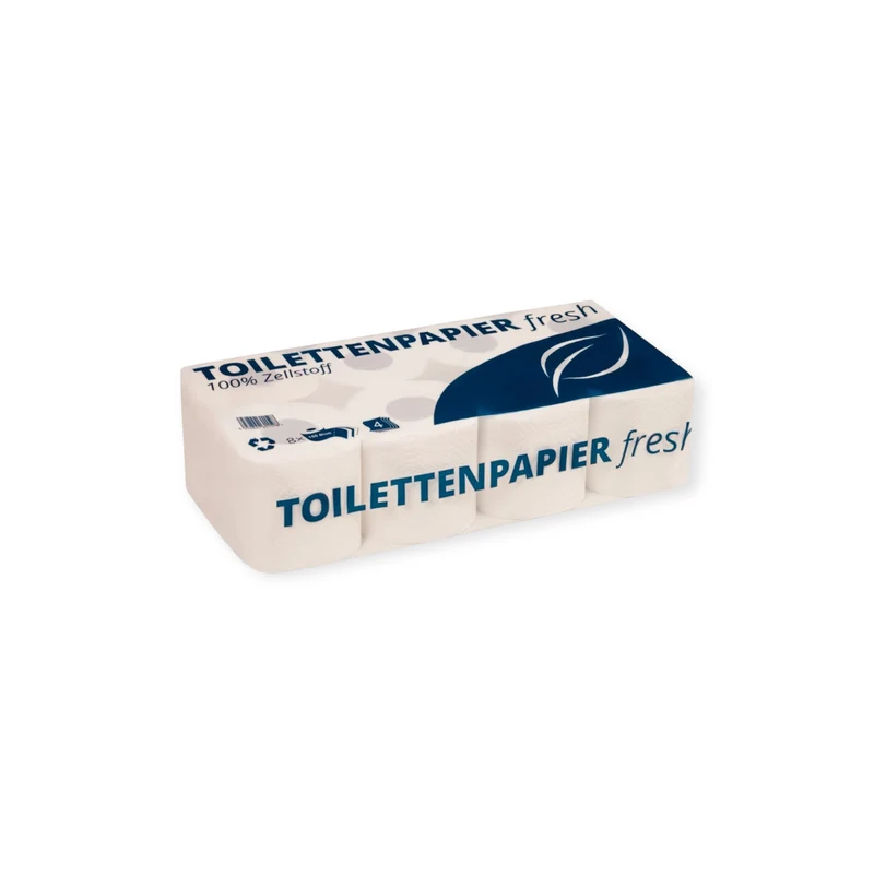 Toilettenpapier Kleinrolle, 2-lagig, 250 Blatt, Zellulose. 1 VE = 64 Rollen