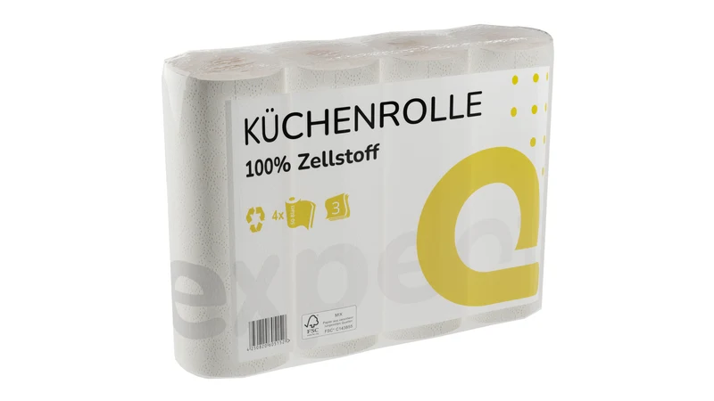 Küchenrollen, 3-lagig, 50 Blatt, Zellulose, FSC Mix Credit, NC-COC-029450