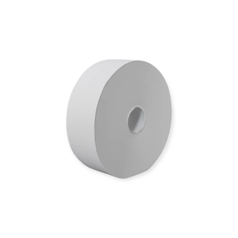Jumbo-Toilettenpapier, 2-lagig, 380,0m, Recycling, Blatt 9,0 x 22,0 cm, Ø Hülse 6cm, Ø Rolle 27,0cm. 1 VE = 6 Rollen