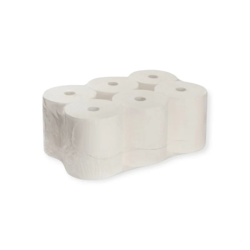 Handtuchrollen für Spendersysteme, 1-lagig, 300 m, Recycling 1 x 20,5 g/m², Hochweiß 75°, Ø Hülse 6,00 cm, Breite 19,00 cm, Ø Rolle 19,0 cm, Länge 300 m, 6 Rolle