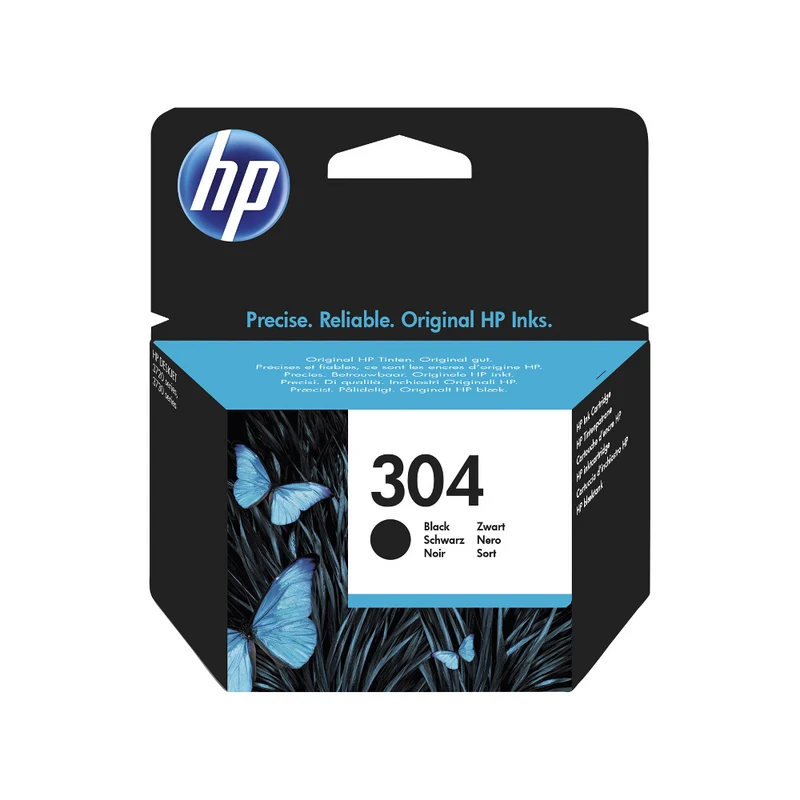 Cartouche d'encre noir d'origine HP 304 - N9K06AE