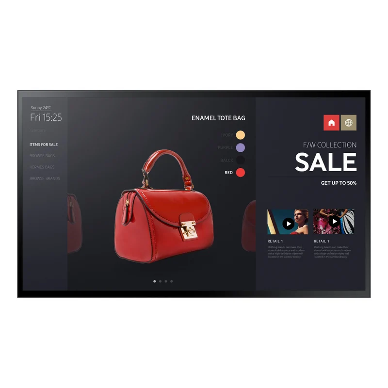 Écran dynamique interactif (digital signage) 55 pouces Samsung - LH55PMFXTBC/EN