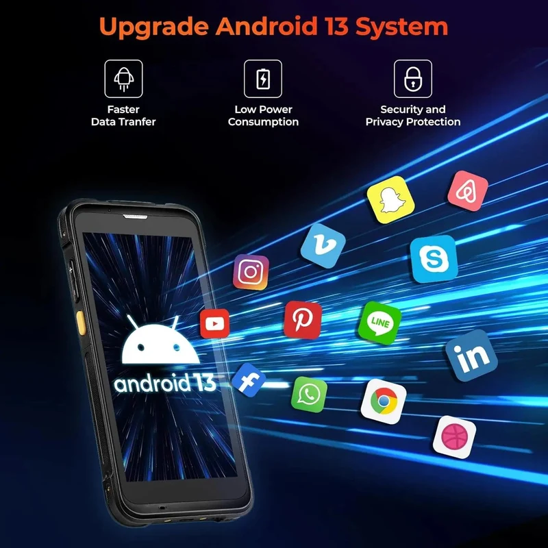 MUNBYN IPDA101P Android Mobile Computer with Zebra SE4710 Scanner