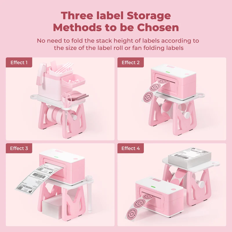 MUNBYN ILH02 3-in-1 Label Holder for Printer and Roll Storage