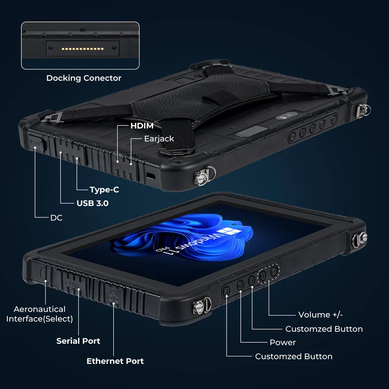 MUNBYN IRT08 Rugged Tablet for Field and Warehouse Work