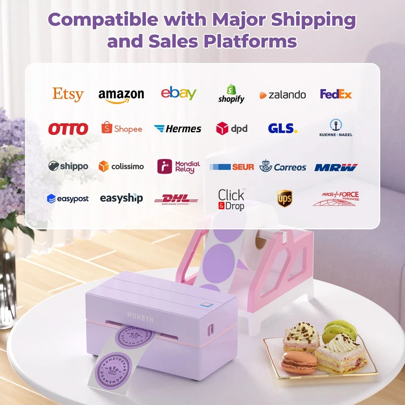 MUNBYN RW130B Bluetooth Thermal Label Printer