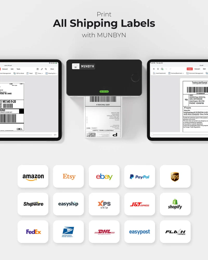 MUNBYN RW941AP AirPrint Thermal Label Printer