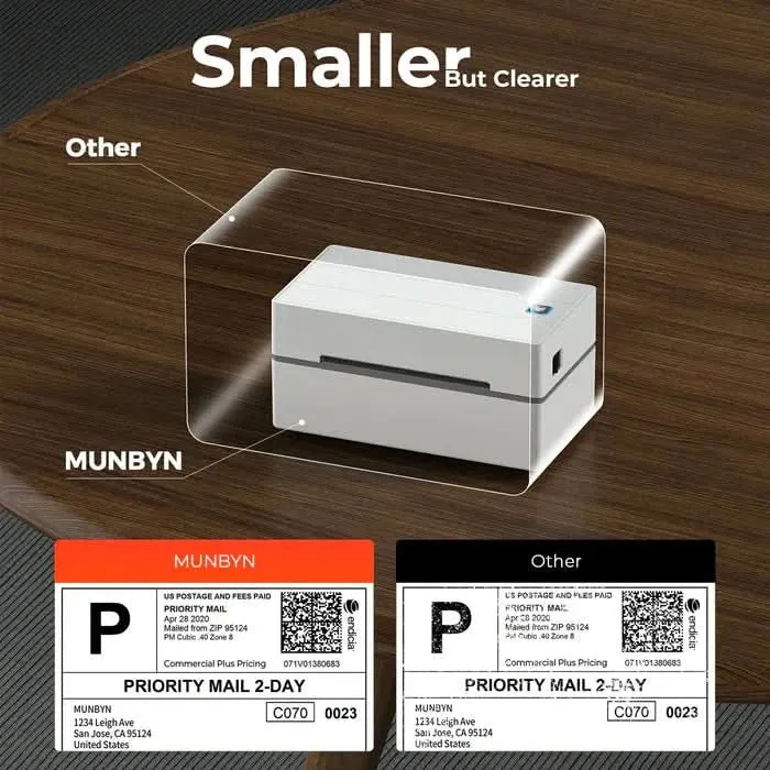 MUNBYN RW130B Bluetooth Thermal Label Printer