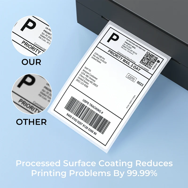 MUNBYN 4x6 Roll Direct Thermal Shipping Labels for Ecommerce Orders