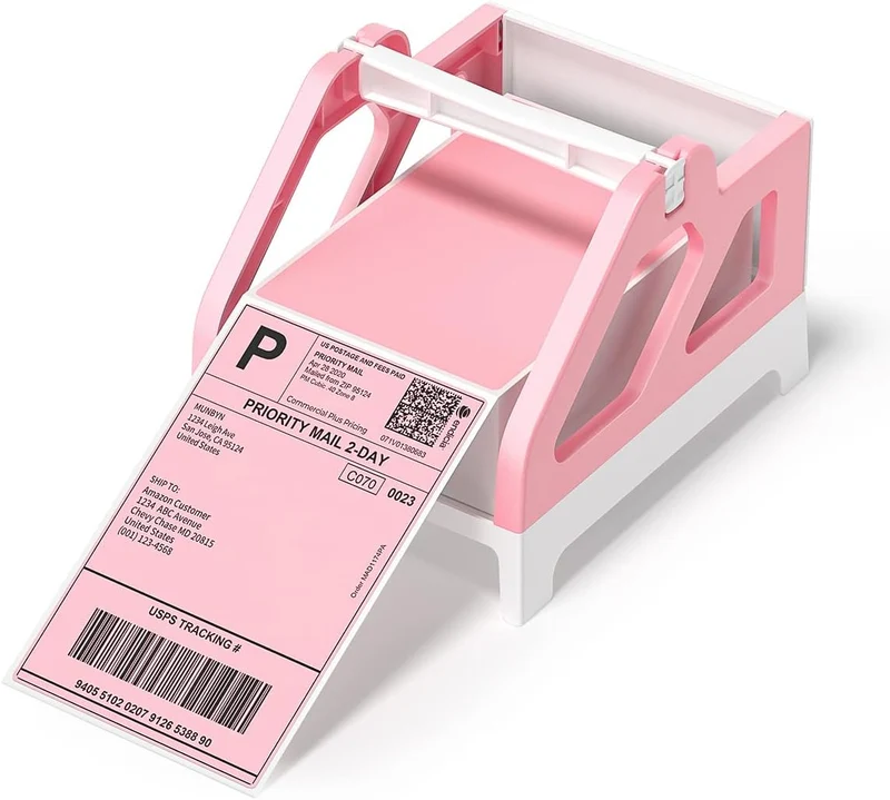 MUNBYN ILH01 Roll and Fan-Fold Label Holder for Shipping Labels