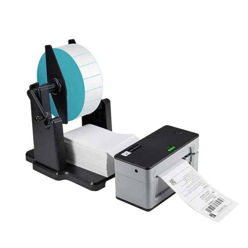 MUNBYN ILH01 Roll and Fan-Fold Label Holder for Shipping Labels