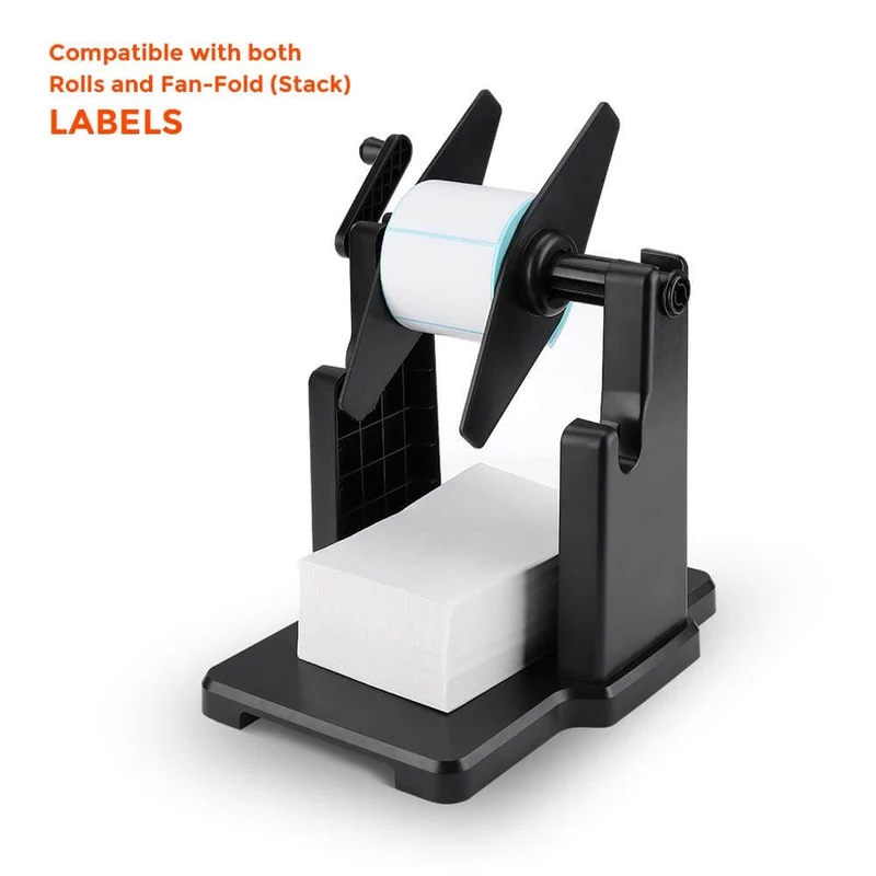 MUNBYN ILH01 Roll and Fan-Fold Label Holder for Shipping Labels