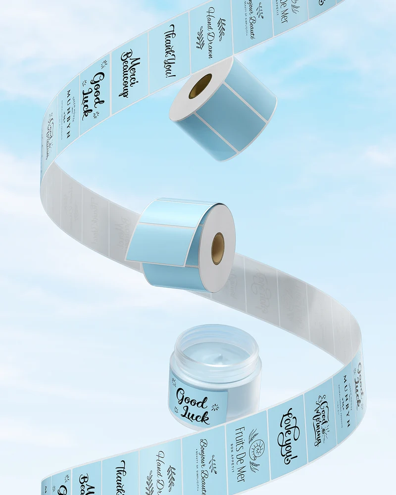 MUNBYN 2.25" x 1.25" Rectangle Thermal Labels for Barcode and Address Labels