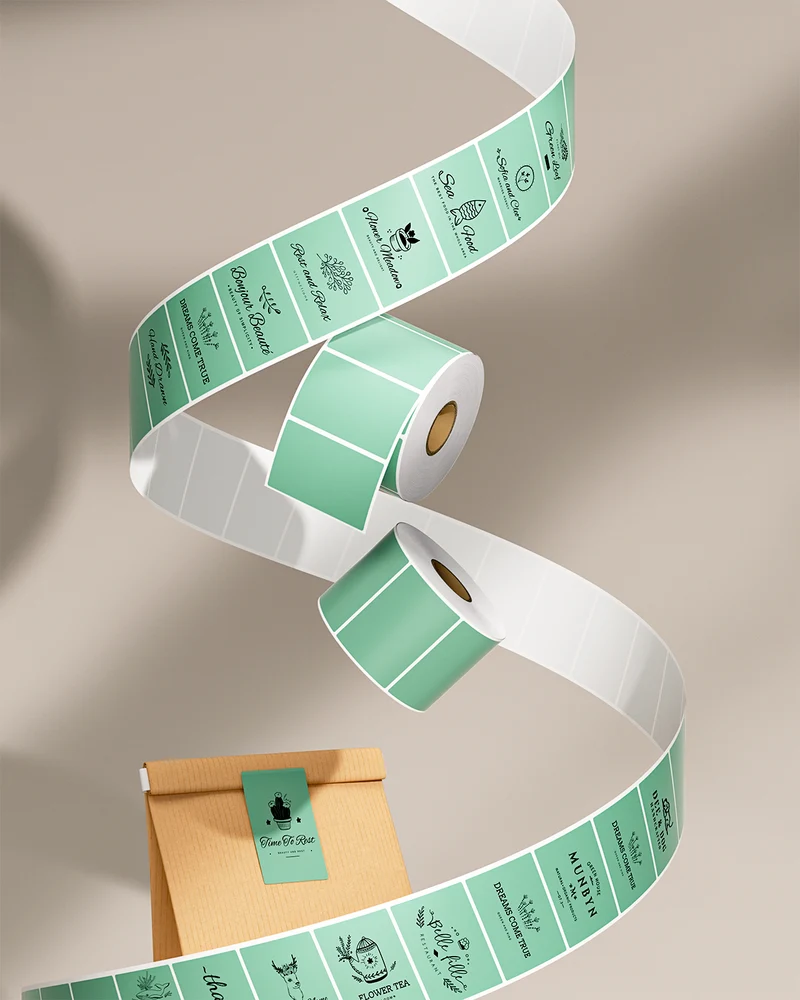 MUNBYN 2.25" x 1.25" Rectangle Thermal Labels for Barcode and Address Labels