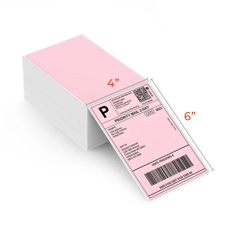 MUNBYN 4x6 Fan-Fold Direct Thermal Shipping Labels for Ecommerce Orders