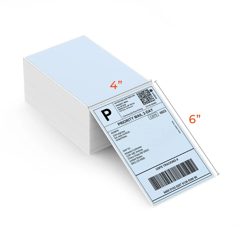 MUNBYN 4x6 Fan-Fold Direct Thermal Shipping Labels for Ecommerce Orders